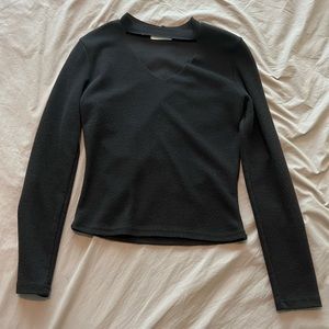 Cutout Neck Longsleeve from Korea